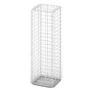 gabionkurv med låg galvaniseret ståltråd 100 x 30 x 30 cm