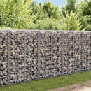 gabionkurv med låg galvaniseret ståltråd 100 x 30 x 30 cm