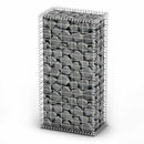 gabionkurv med låg galvaniseret ståltråd 100x50x30 cm
