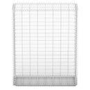 gabionkurv med låg galvaniseret ståltråd 100 x 80 x 30 cm