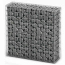 gabionkurv med låg 100 x 100 x 30 cm galvaniseret ståltråd