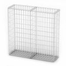 gabionkurv med låg 100 x 100 x 30 cm galvaniseret ståltråd