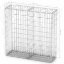 gabionkurv med låg 100 x 100 x 30 cm galvaniseret ståltråd