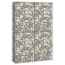 gabionkurv med låg galvaniseret metaltråd 150 x 100 x 30 cm