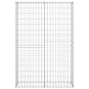 gabionkurv med låg galvaniseret metaltråd 150 x 100 x 30 cm