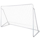 fodboldmål med net 240x90x150 cm stål