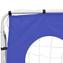 fodboldmål med sigtemål 240x92x150 cm stål
