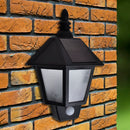 Væghængt solcellelampe med bevægelsessensor
