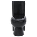 keramisk hjørnetoilet sort