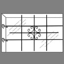 Vinduesgitter 69x114 cm