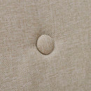 spisebordsstole 2 stk. beige stof massivt egetræ