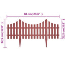 bedhegn 17 stk. 10 m brun