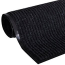 dørmåtte sort 90 x 60 cm PVC