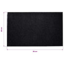 dørmåtte sort 90 x 60 cm PVC