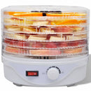 fødevaredehydrator med 6 stabelbare bakker (rund)