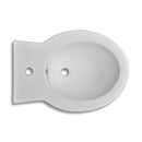 Hvidt keramisk toilet & bidet sæt