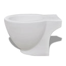 Hvidt keramisk toilet & bidet sæt