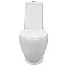 Hvidt keramisk toilet & bidet sæt