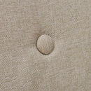 spisebordsstole 4 stk. beige stof massivt egetræ