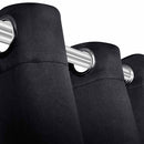 2 stk Sort Blackout Gardiner med Metal Ringe 135 x 245 cm