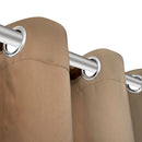 mørklægningsgardiner med metalringe 2 stk. creme 135 x 245 cm