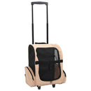 foldbar kæledyrsvogn multifunktionel beige