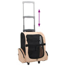 foldbar kæledyrsvogn multifunktionel beige