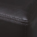 bænk 139,5 cm kunstlæder brun