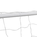 fodboldmål med net 182 x 61 x 122 cm stål hvid