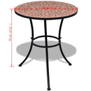 bistrobord 60 cm mosaik terracotta