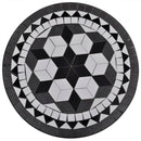 bistrobord 60 cm mosaik sort og hvid