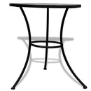 bistrobord 60 cm mosaik sort og hvid