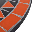 bistrobord 60 cm mosaik terracotta og hvid