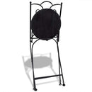 foldbare bistrostole 2 stk. keramik teracotta og hvid