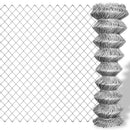 fletvævshegn galvaniseret stål 25 x 1 m sølvfarvet