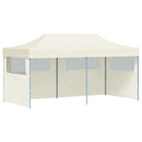 foldbart pop up-festtelt 3 x 6 m cremefarvet