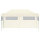 foldbart pop up-festtelt 3 x 6 m cremefarvet
