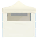 foldbart pop up-festtelt 3 x 6 m cremefarvet