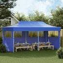 foldbart pop-up-festtelt 3 x 6 m blå