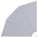 sammenklappelig sidemarkise til altan grå 210 x 210 cm