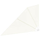 sammenklappelig sidemarkise til altan cremefarvet 160 x 240 cm