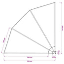 sammenklappelig sidemarkise til altan terracotta 210 x 210 cm
