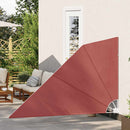 sammenklappelig sidemarkise til altan terracotta 160 x 240 cm