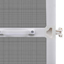 Svingbart insektnet Hvid og sort 100 x 215 cm