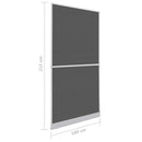 Svingbart insektnet Hvid og sort 100 x 215 cm