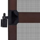 Svingbart insektnet Brun og sort 100 x 215 cm