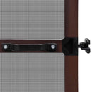 Svingbart insektnet Brun og sort 100 x 215 cm