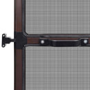 Svingbart insektnet Brun og sort 100 x 215 cm