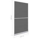 Svingbart insektnet Hvid og sort 120 x 240 cm