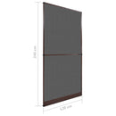 Svingbart insektnet Brun og sort 120 x 240 cm